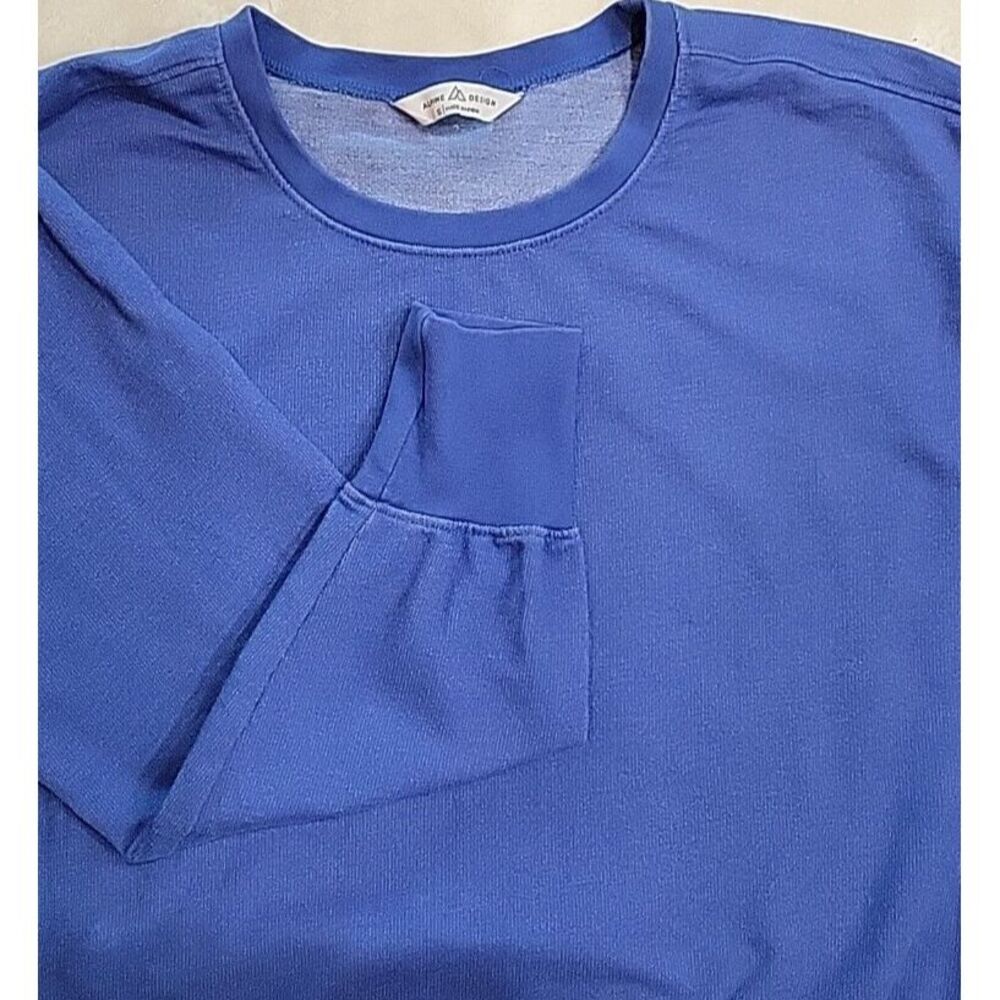 Alpine Design womens sweatshirt lined blue Size Small crew neck‎ pullover